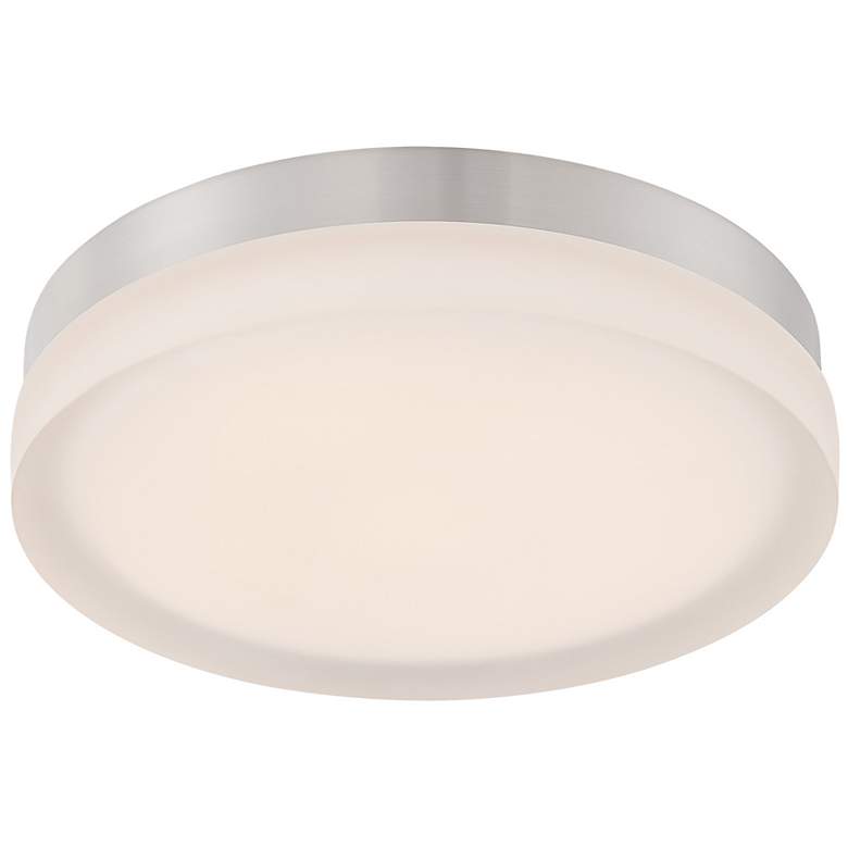 Image 2 WAC Slice 9" Wide Brushed Nickel LED Ceiling Light