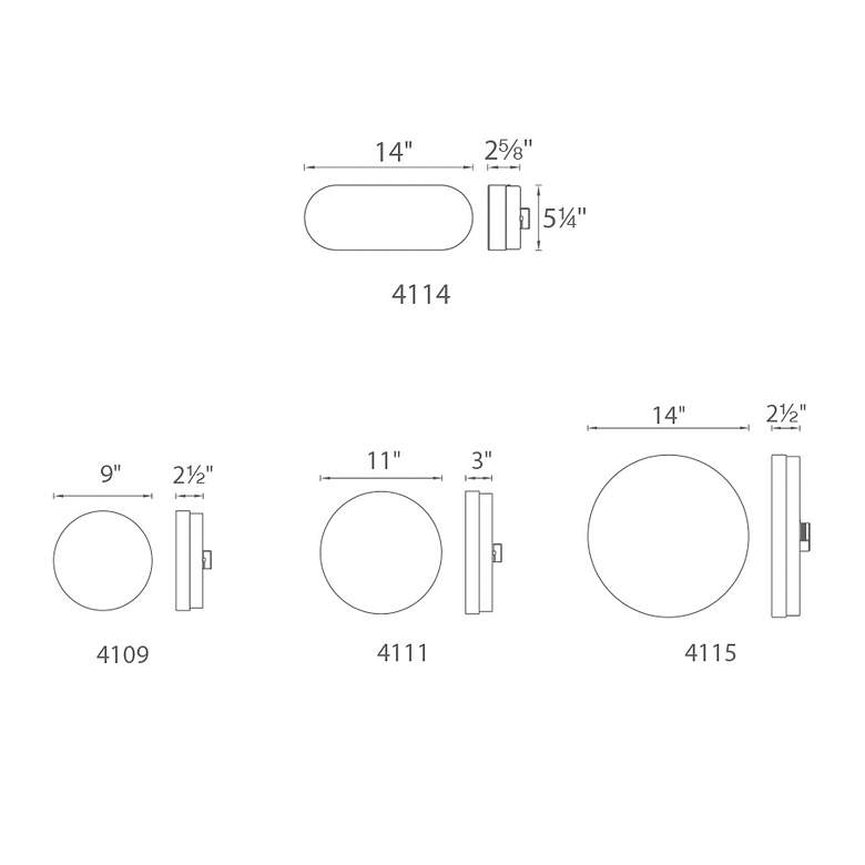 Image 3 WAC Slice 9" Wide Brushed Nickel LED Ceiling Light more views