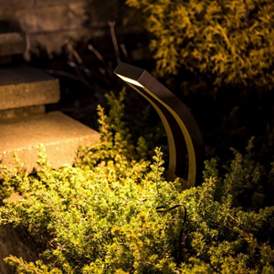 Image2 of WAC Slide 24" High Bronze LED Landscape Path Light more views
