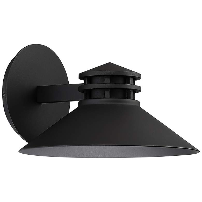 Image 1 WAC Sodor 7" High Black LED Outdoor Wall Light