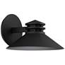 1_WAC Sodor 7" High Black LED Outdoor Wall Light