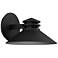 WAC Sodor 7" High Black LED Outdoor Wall Light