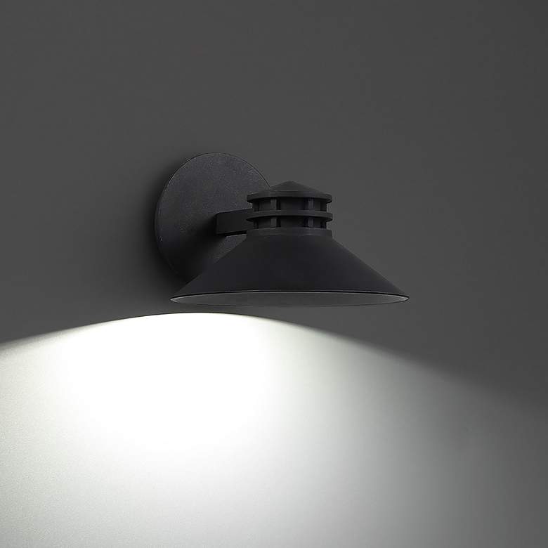 Image 4 WAC Sodor 7" High Black LED Outdoor Wall Light more views