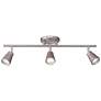 WAC Solo 3-Light Brushed Nickel LED Track Fixture