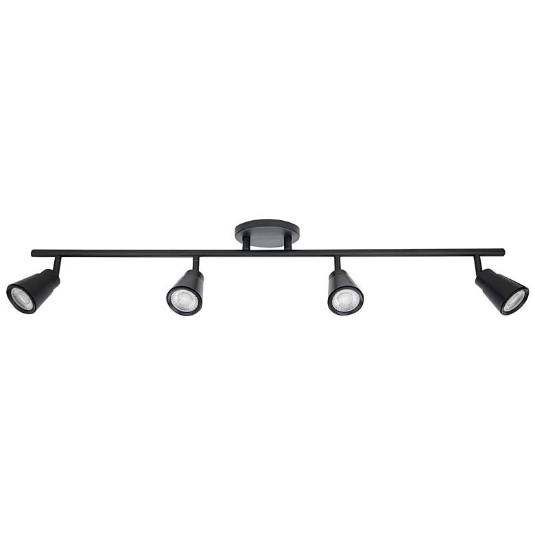 Image 1 WAC Solo 4-Light Black LED Track Fixture