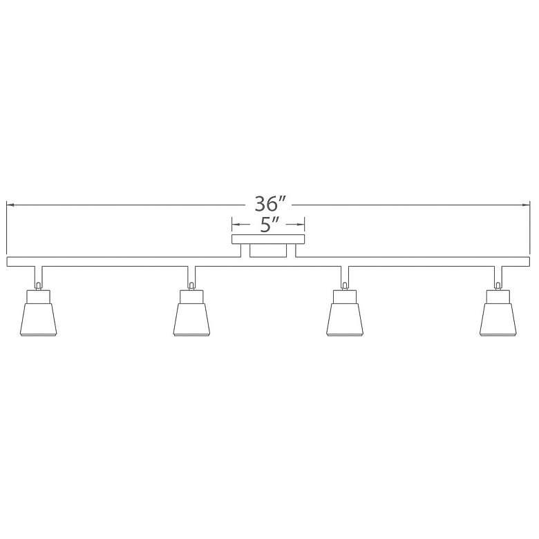 Image 4 WAC Solo 4-Light Black LED Track Fixture more views