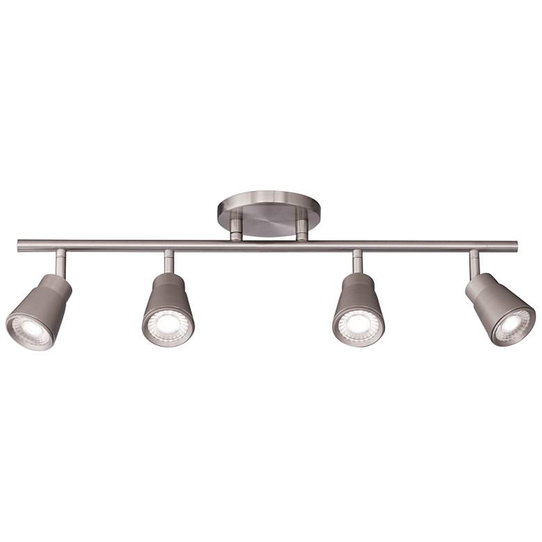 Image 1 WAC Solo 4-Light Brushed Nickel LED Track Fixture