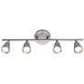 WAC Solo 4-Light Brushed Nickel LED Track Fixture