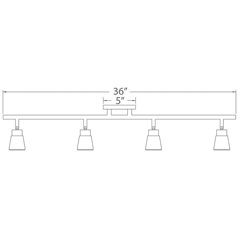 Image 4 WAC Solo 4-Light Brushed Nickel LED Track Fixture more views