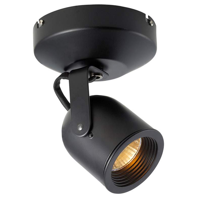 Image 1 WAC Spot 808 Black 3000K LED Track Ceiling Spot Light