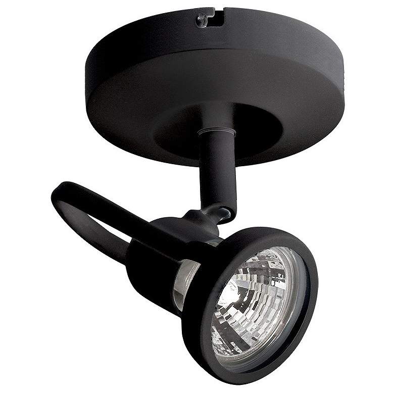 Image 1 WAC Spot 826 Black 3000K LED Track Ceiling Spot Light