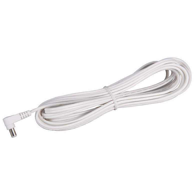 Image 1 WAC Straight Edge White 12 Connector Extension Cable