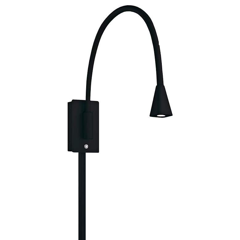 Image 1 WAC Stretch Black LED Swing Arm Wall Lamp