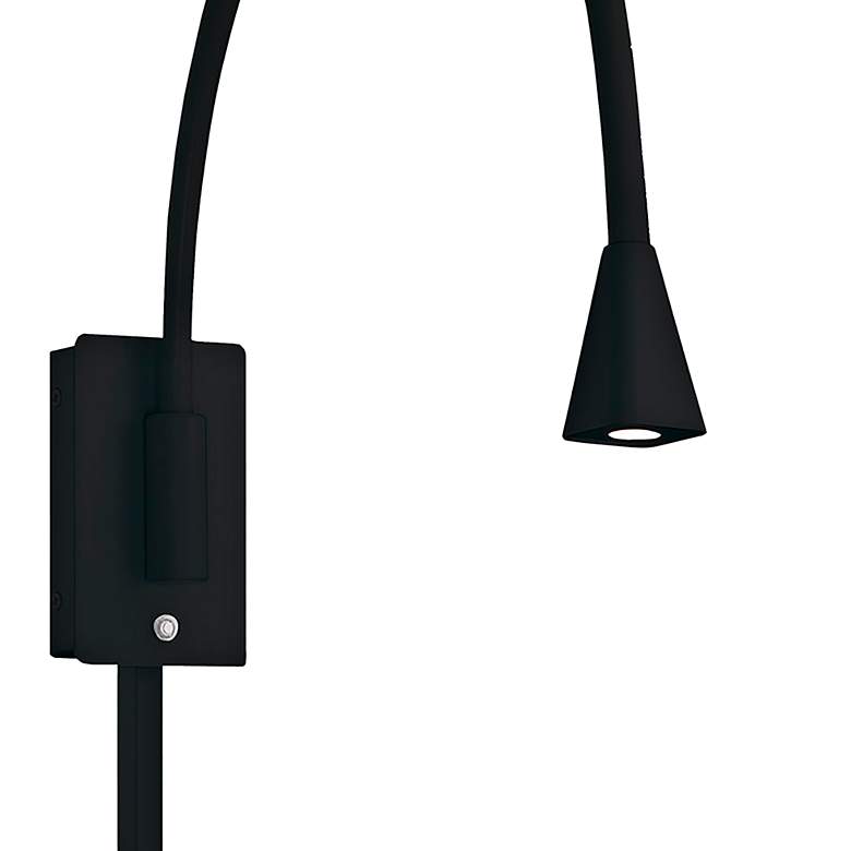Image 2 WAC Stretch Black LED Swing Arm Wall Lamp more views