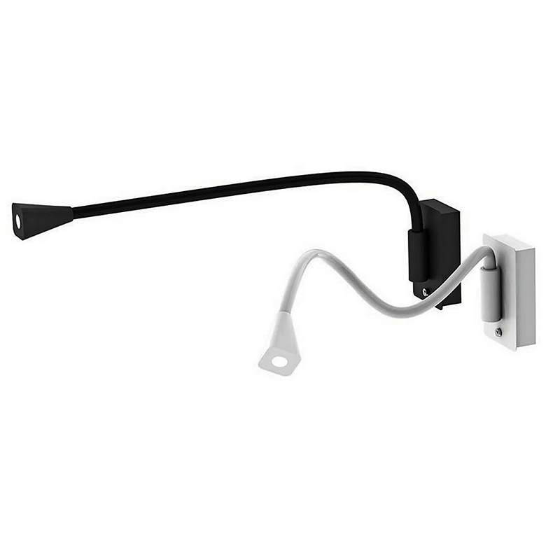 Image 3 WAC Stretch Black LED Swing Arm Wall Lamp more views