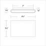 6_WAC Tablet 8 1/2" Wide 2-Light Modern Black Outdoor Wall Light more views