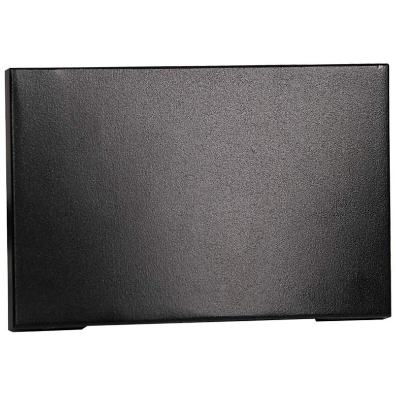 Image 1 WAC Tach 5 inch Wide Black Metal Rectangular LED Step Light