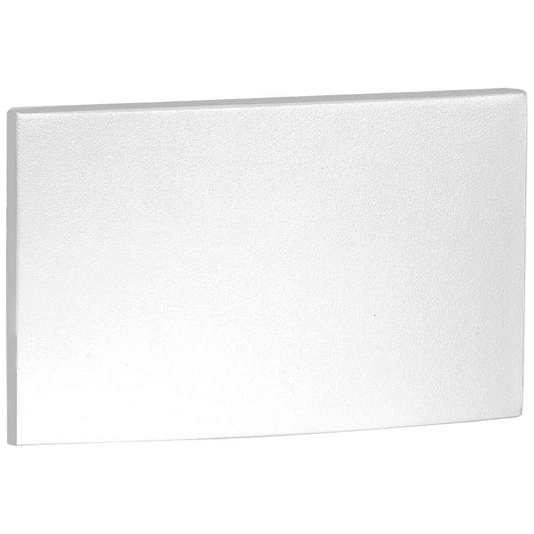 Image 1 WAC Tach 5" Wide White Metal Rectangular LED Step Light