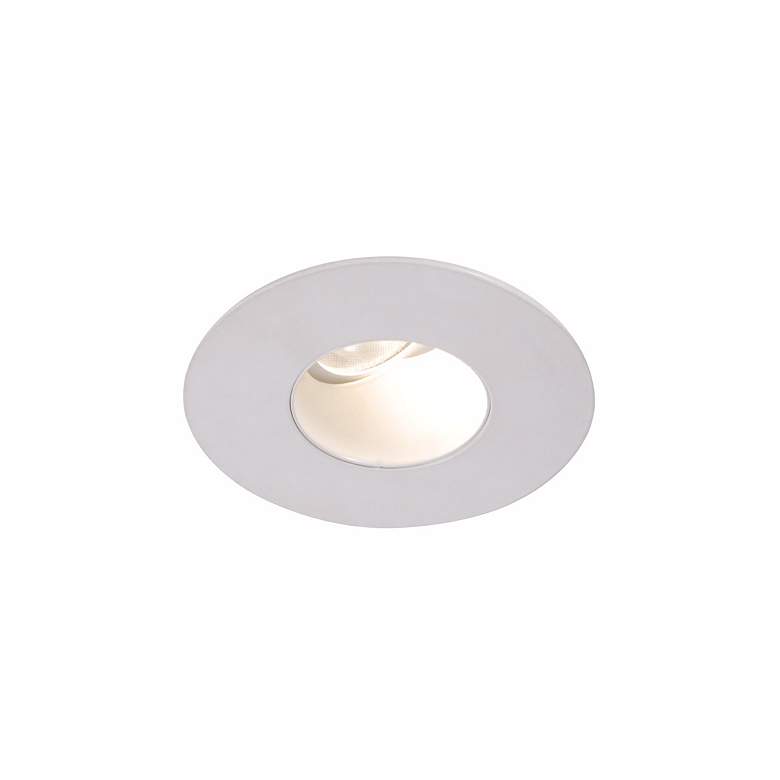 Image 1 WAC Tesla 15 Degree White 2 inch Sloped Ceiling Recessed Trim