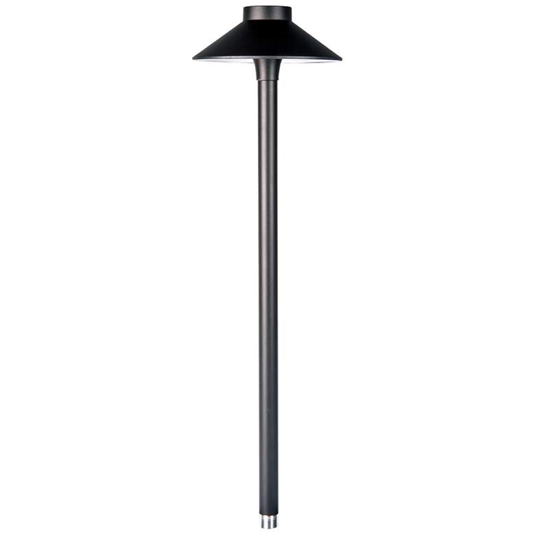 Image 1 WAC Tiki 15" High Black LED Landscape Path Light