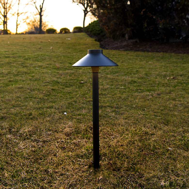 Image 2 WAC Tiki 15" High Black LED Landscape Path Light more views
