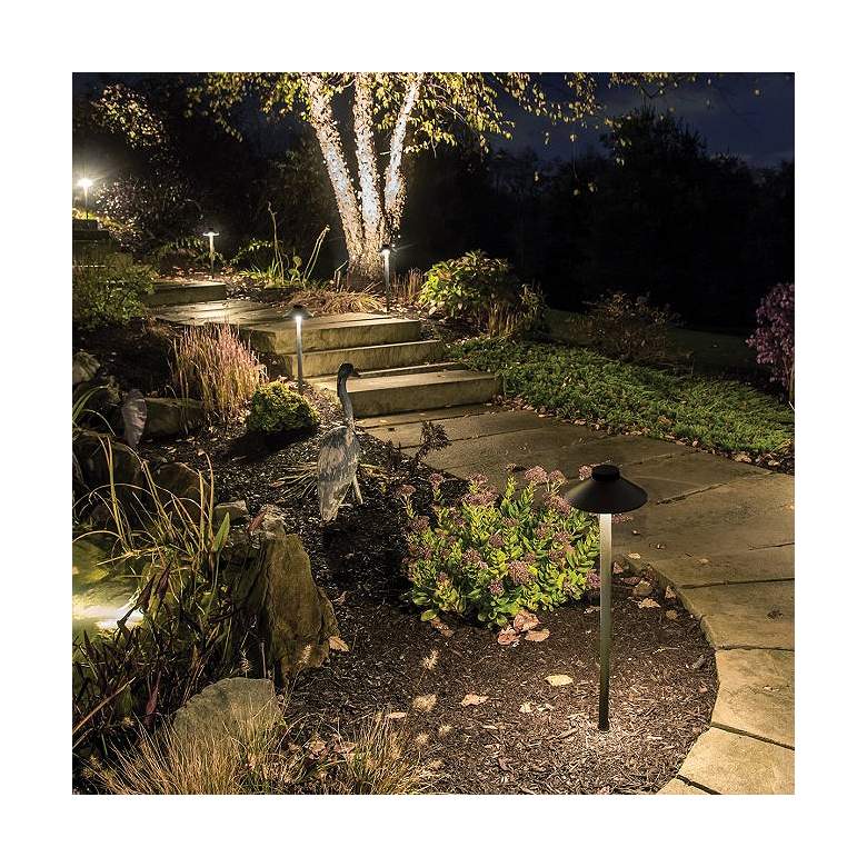 Image 2 WAC Tiki 22 1/4 inch High Bronze LED Landscape Path Light more views