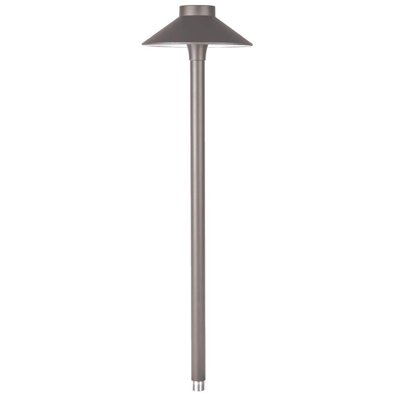 Image 1 WAC Tiki 22 1/4 inchH Bronze on Brass LED Landscape Path Light