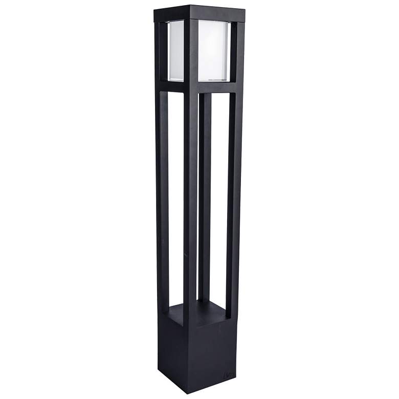 Image 1 WAC Tower 30 inch High Black 120V LED Landscape Bollard Light