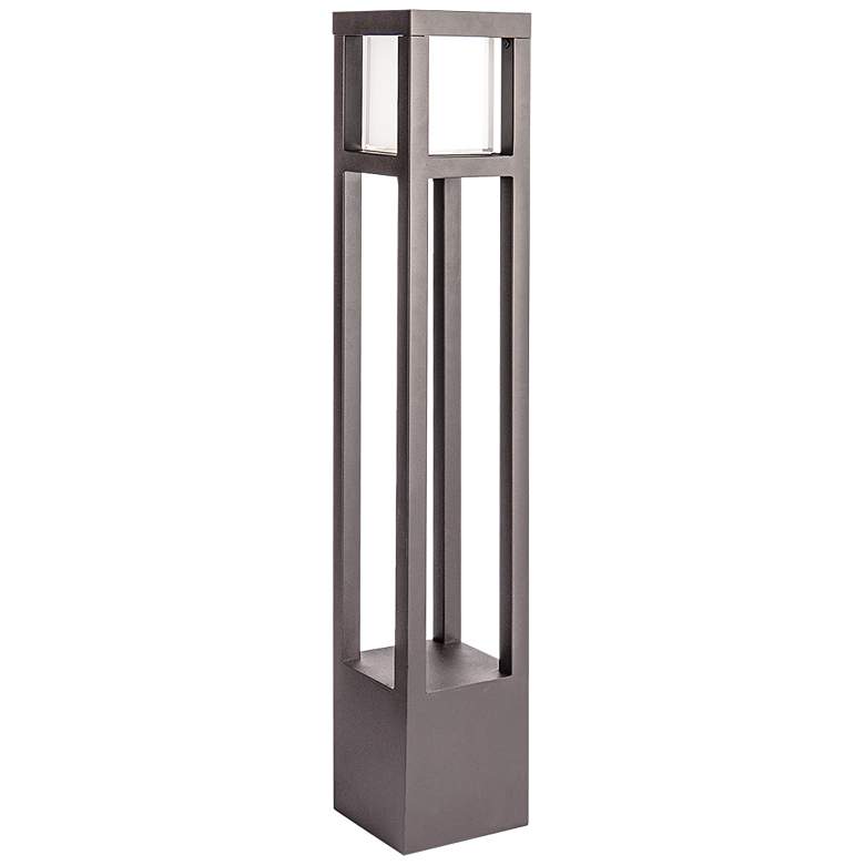 Image 1 WAC Tower 30" High Bronze Metal LED Bollard Light