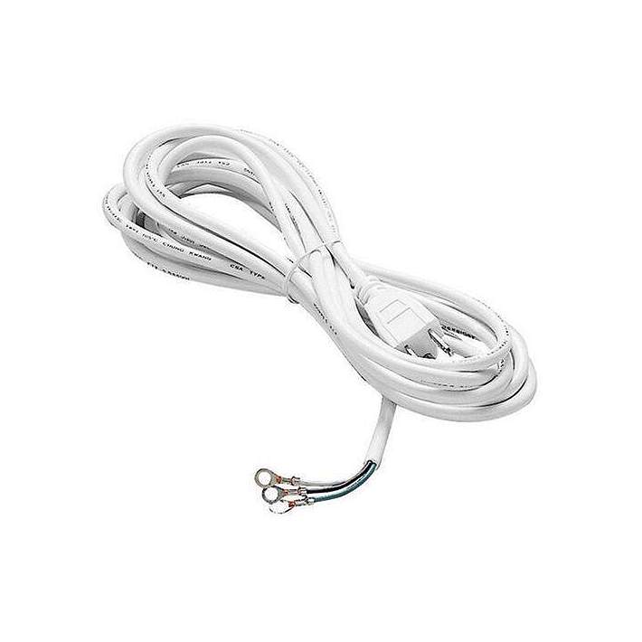 WAC Track Plug In White 15-Foot Outlet Extension Cord