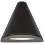 WAC Triangle 3 1/2" Wide Black LED Deck Light