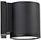 WAC Tube 6" High Black Finish Dark Sky LED Outdoor Wall Light