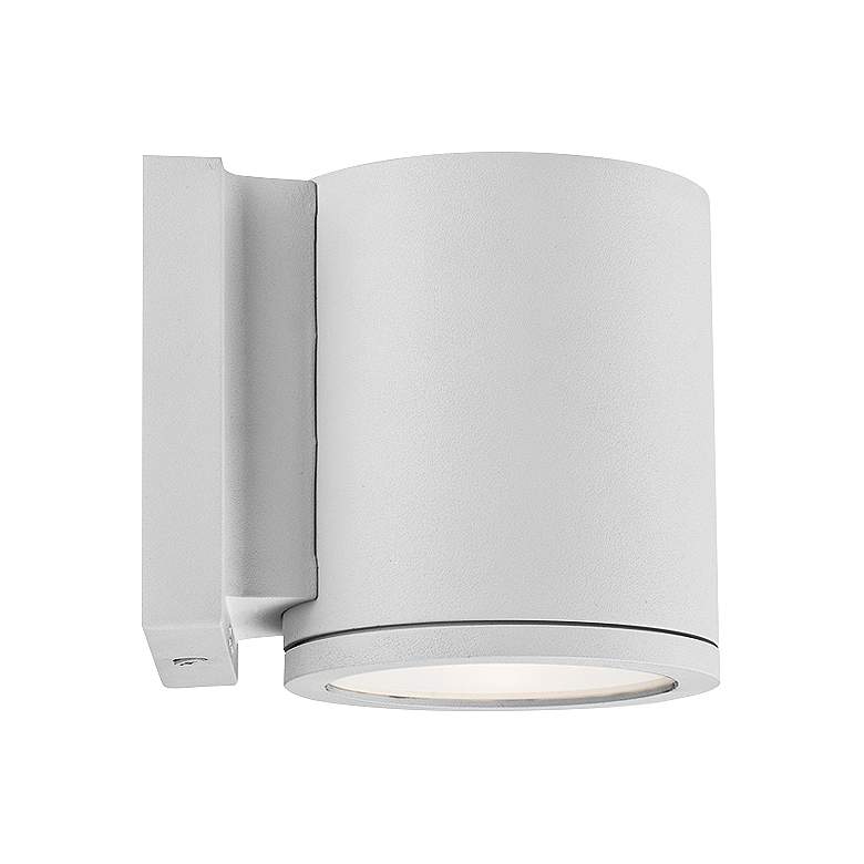 Image 1 WAC Tube 6" High White LED Outdoor Wall Light