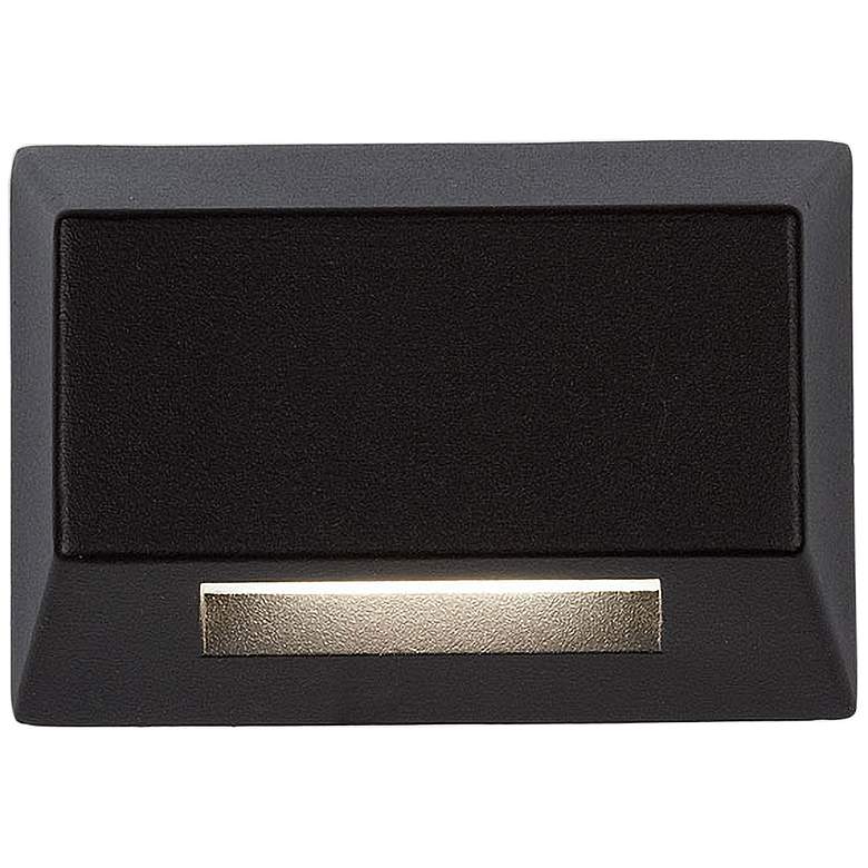 Image 1 WAC Turro 3 1/2" Wide Black LED Deck and Patio Light