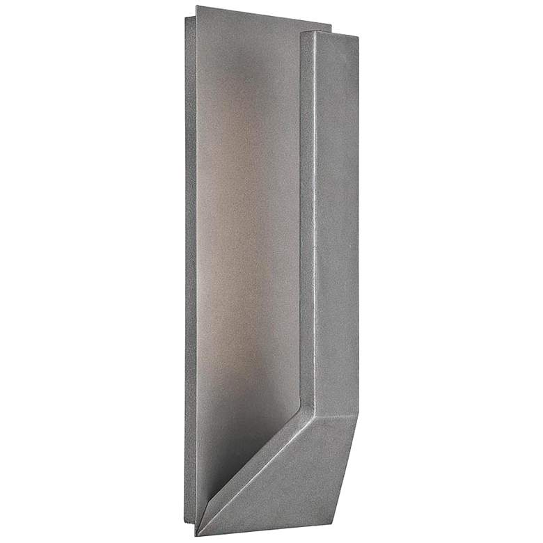 Image 1 WAC Uno 15 inch High Graphite Outdoor LED Wall Light