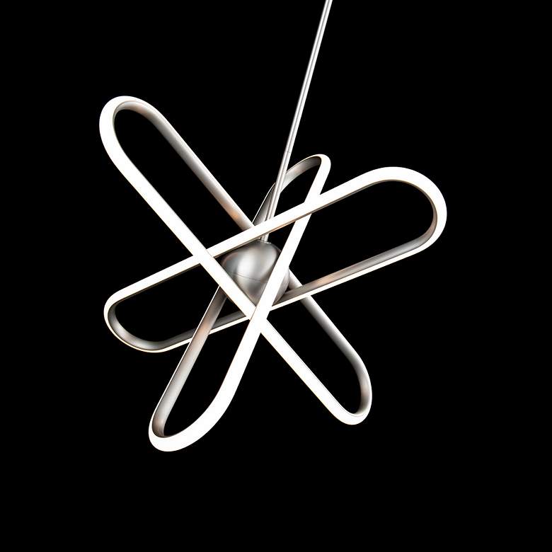 Image 5 WAC Valerius 23 1/2" Wide Brushed Nickel LED Pendant Light more views