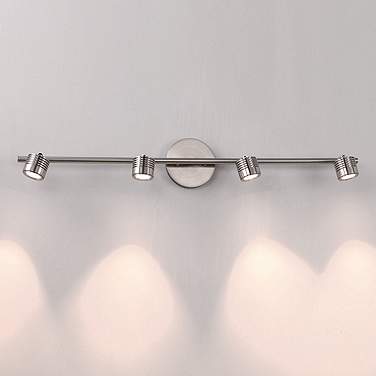 WAC Vector 34" Brushed Nickel 4-Light LED Track-Style Fixture