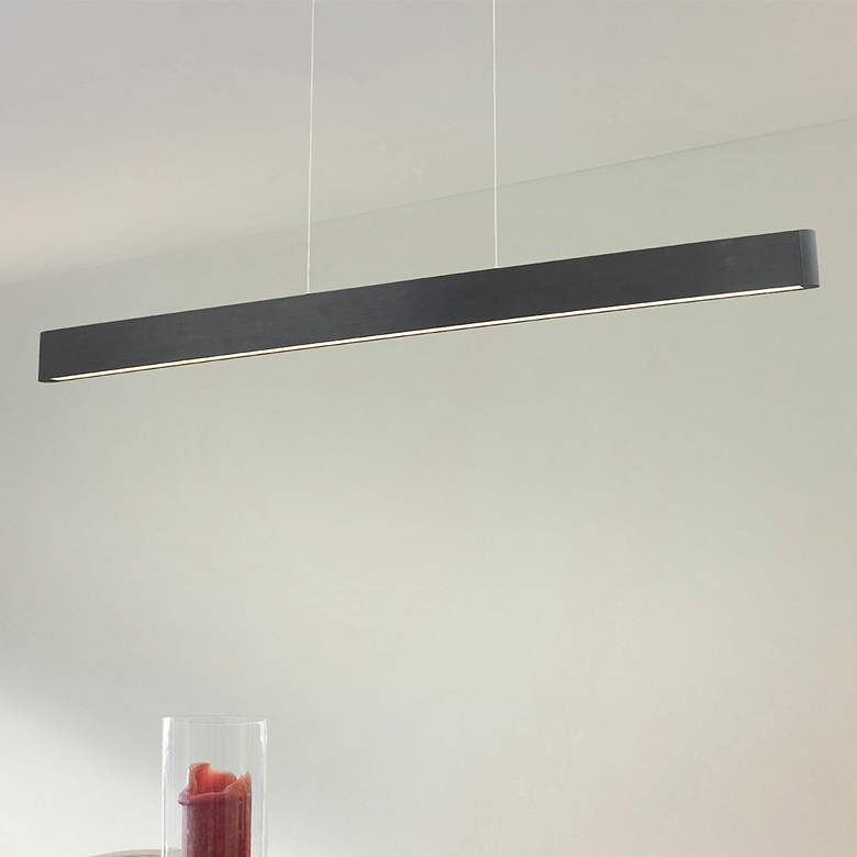 Image 2 WAC Volo 44 1/2" Wide Brushed Black LED Linear Pendant