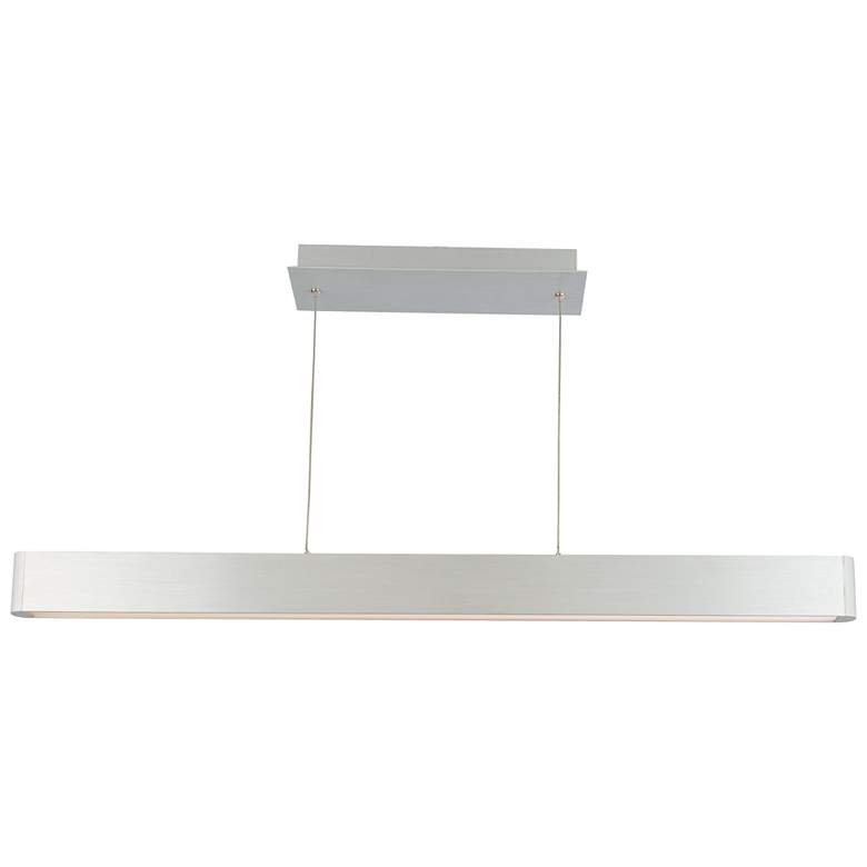 Image 1 WAC Volo 44 1/2"W Brushed Aluminum LED Linear Pendant Light