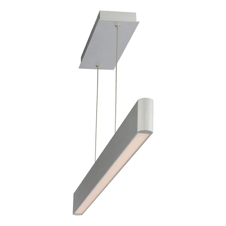 Image 2 WAC Volo 44 1/2"W Brushed Aluminum LED Linear Pendant Light more views