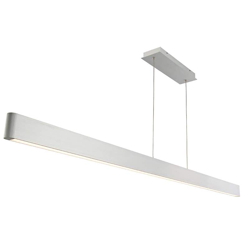 Image 1 WAC Volo 74 1/2" Wide Brushed Aluminum LED Pendant Light