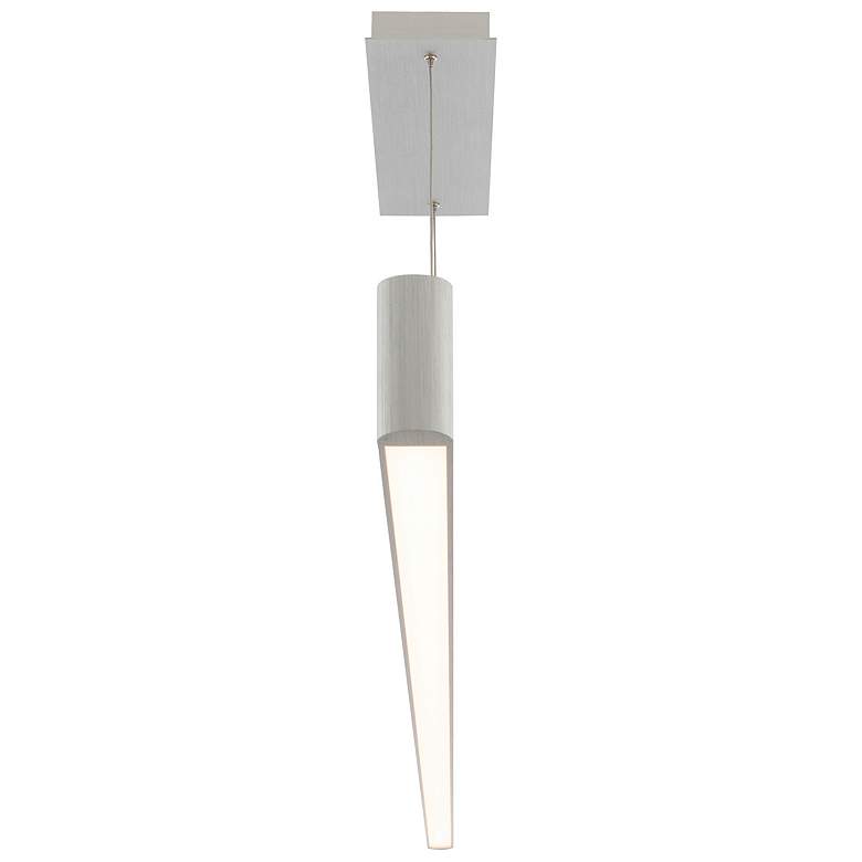Image 3 WAC Volo 74 1/2" Wide Brushed Aluminum LED Pendant Light more views