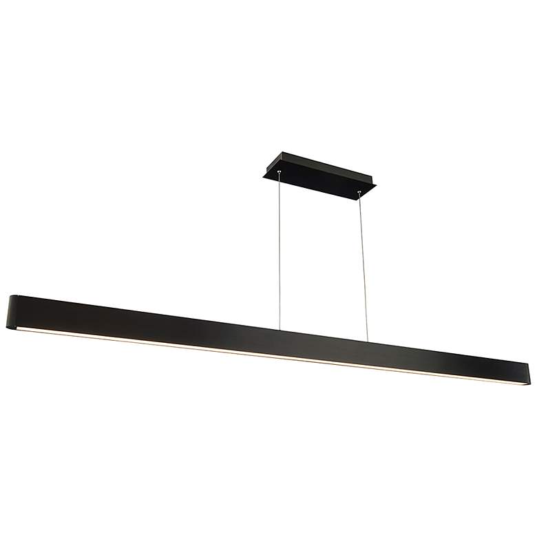 Image 3 WAC Volo 74 1/2" Wide Brushed Black LED Linear Pendant