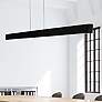 2_WAC Volo 74 1/2" Wide Brushed Black LED Linear Pendant