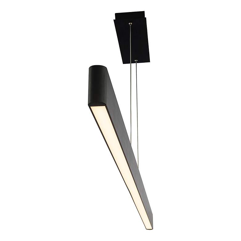 Image 5 WAC Volo 74 1/2" Wide Brushed Black LED Linear Pendant more views