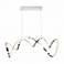 WAC Vornado 41" Wide Modern Chrome LED Ribbon Pendant Chandelier