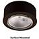 WAC Xenon 2.63" Wide Dark Bronze Button Under Cabinet Light