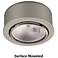 WAC Xenon 2.63" Wide Round Nickel Button Under Cabinet Light