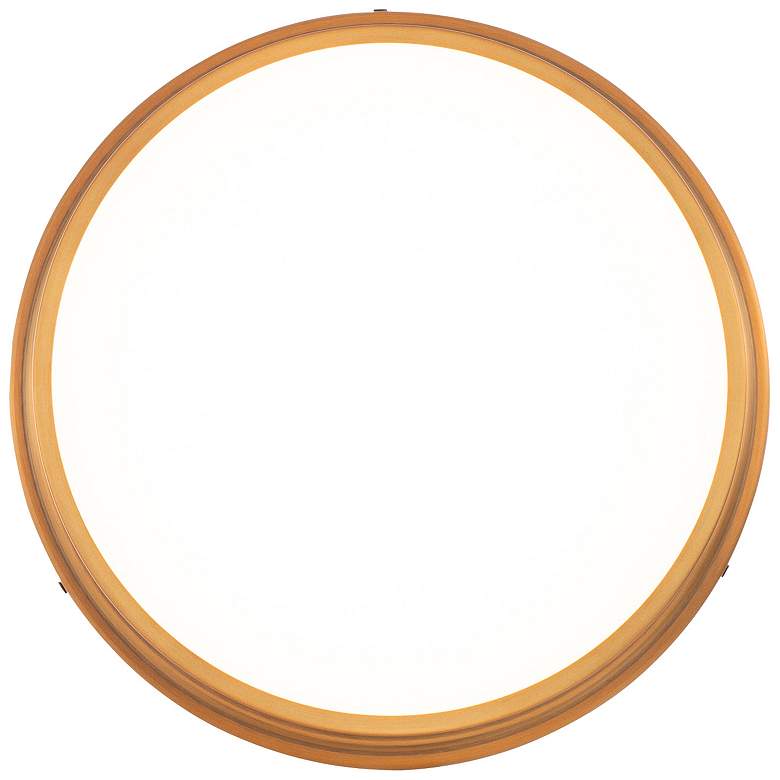 Image 6 WAC York 12" Wide Aged Brass LED Ceiling Light more views