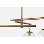 5_Wade 44 1/4" Wide Patina Brass 3-Light Chandelier more views